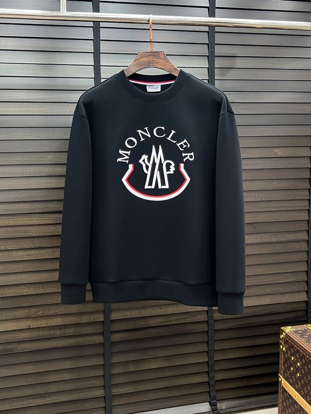 Moncler-蒙口# 25秋冬 八明治空气层套头圆领卫衣 男女同款时尚休闲套头卫衣衫！贸易公司渠道稀出，领先官网发售！一直都是神奇的存在，有着极高的辨识度，总