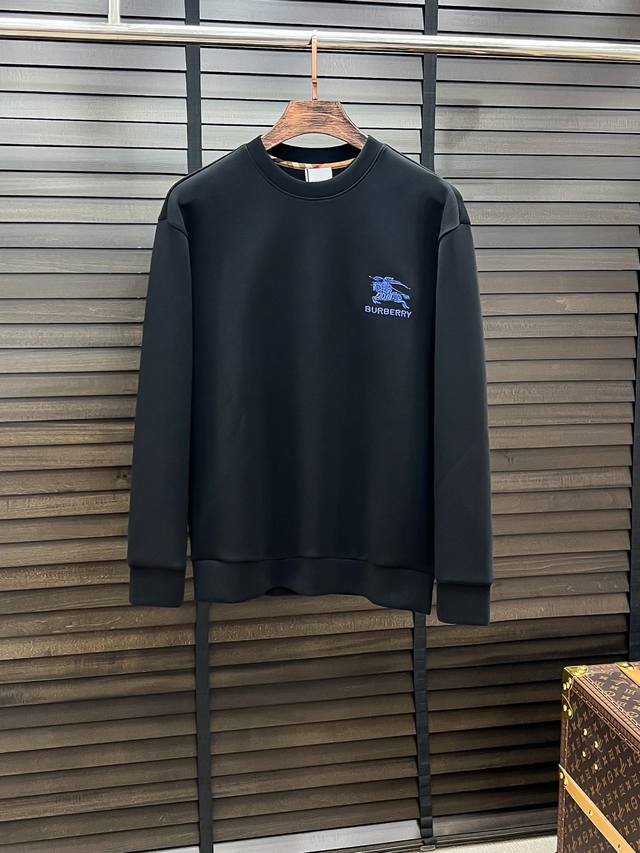 Burberry-巴宝莉# 25秋冬 八明治空气层套头圆领卫衣 男女同款时尚休闲套头卫衣衫！贸易公司渠道稀出，领先官网发售！一直都是神奇的存在，有着极高的辨识度