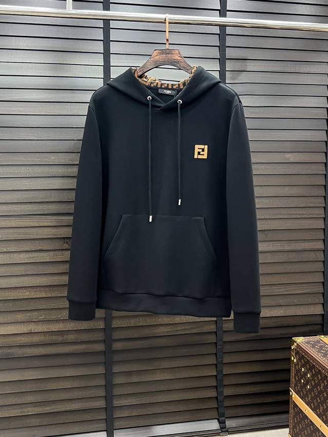 Fendi 芬迪# 25秋冬 八明治空气层套头连帽卫衣 男女同款时尚休闲套头卫衣衫！贸易公司渠道稀出，领先官网发售！一直都是神奇的存在，有着极高的辨识度，总是以