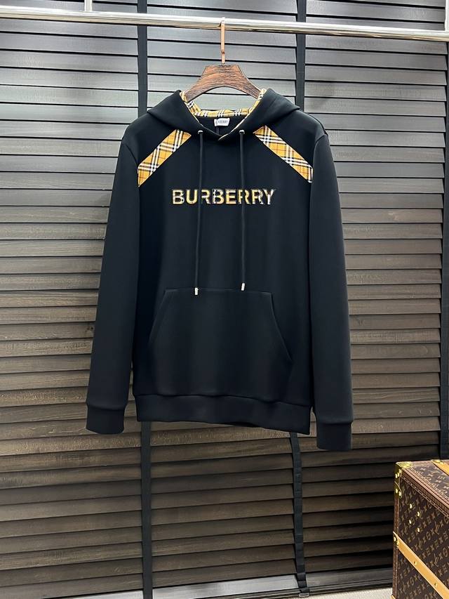 Burberry 巴宝莉# 25秋冬 八明治空气层套头连帽卫衣 男女同款时尚休闲套头卫衣衫！贸易公司渠道稀出，领先官网发售！一直都是神奇的存在，有着极高的辨识度