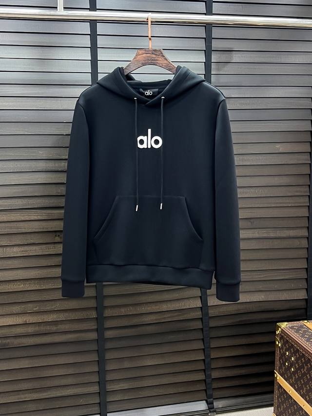 Alo# 25秋冬 八明治空气层套头连帽卫衣 男女同款时尚休闲套头卫衣衫！贸易公司渠道稀出，领先官网发售！一直都是神奇的存在，有着极高的辨识度，总是以极简风格营