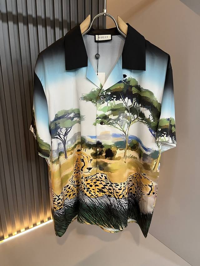 Gucc*古家 2026春夏最新系列！男女同款睡衣套装，贸易公司渠道稀出，同步官网发售 ！ 新时尚元素设计！标识字母Gg图案Logo印花设计！为全新系列注入满满