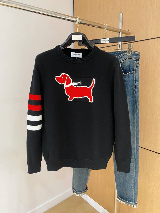 Tb 25Ss秋冬 新品 毛衣专供狠货，进口原版科技羊毛精纺！精细针织一体，色彩混织纯手工技艺呈现 档次极高，凸显衣着品味与奢华 工艺精湛！定制原版工艺螺纹上身