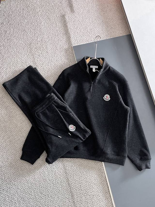 上衣p 裤子p Lv 磨毛加厚卫衣套装2025秋冬新款专柜同款面料套装，透气舒适休闲！高级感满满！细节精致高档，做工无可挑剔！原版高端面料很显高级！面料挺括抗皱