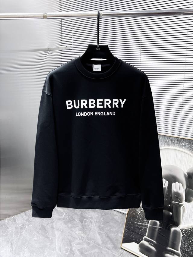 巴宝莉 Burberry 2025Ss新款 长袖 圆领 卫衣，高端版本！专柜定制面料 透气舒适度高，细节无可挑剔，品牌元素设计理念，体现高品质。手感细腻柔软！呈
