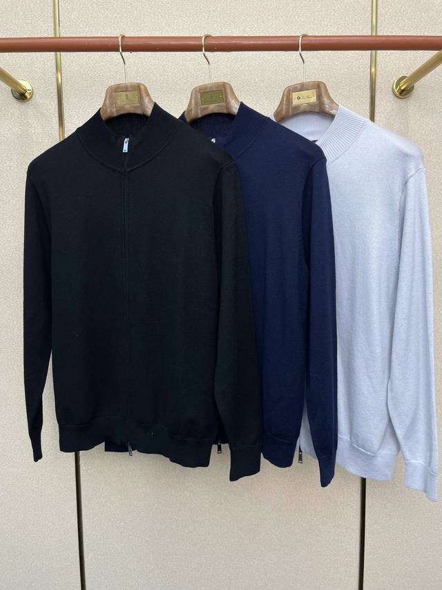 Zegna杰尼亚砸锅卖铁都要上的新款！新款原单男士休闲毛衣 高端定制 高端版本 时尚百搭爆款进口面料 手感超柔软细腻 穿着亲肤舒适 高端精品 代工厂p精细做工