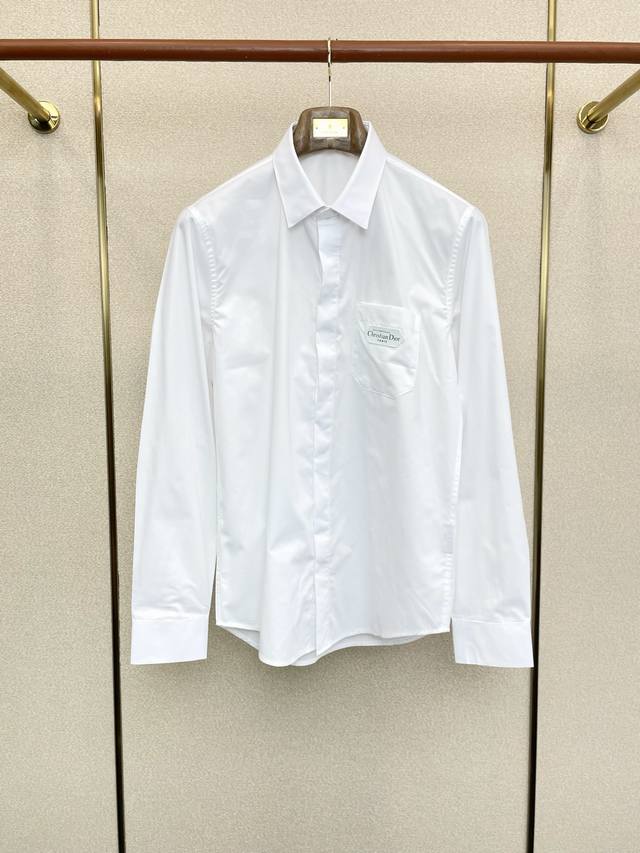 Dior迪奥砸锅卖铁都要上的新款！新款男士休闲衬衫 高端定制 高端版本 时尚百搭爆款进口面料 手感超柔软细腻 穿着亲肤舒适 高端精品 代工厂p精细做工 上身非常