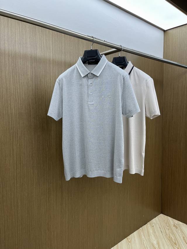 早春 Lp 高级定制 26Ss春夏新款翻领polo短袖T恤 原版定制 面料选用进口珠地棉 轻薄透气 上身丝滑舒适 高端大气经典百搭 码数：48-56 C10