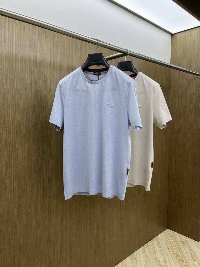早春 Zz 高级定制 26Ss春夏新款圆领短袖T恤 原版定制 面料选用进口珠地棉 轻薄透气 上身丝滑舒适 高端大气经典百搭 码数：48-56 C10