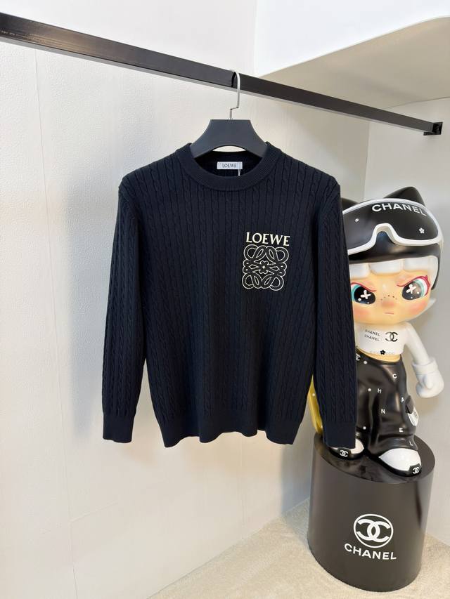 罗意威25Ss秋冬 新品 毛衣专供狠货，进口原版科技羊毛精纺！精细针织一体，色彩混织纯手工技艺呈现 档次极高，凸显衣着品味与奢华 工艺精湛！定制原版工艺螺纹上身