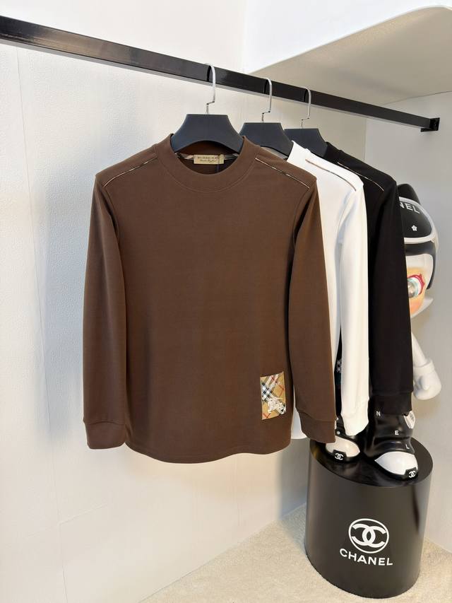 巴宝莉25Ss 新品 最新最顶级版本精美工艺圆领卫衣，最顶级的品质专柜原单套头衫，顶级制作工艺进口面料，专柜品质重工刺绣设计，采用进口高端订制面料，进口丝线手感