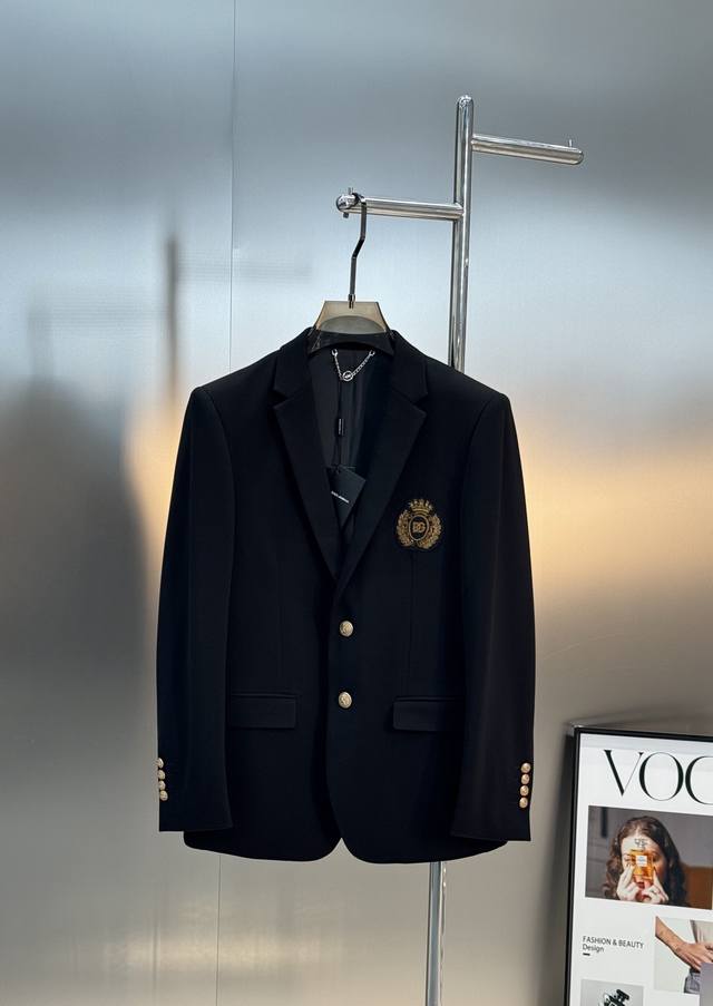 D&G*杜嘉-班纳25S新品休闲西服外套皇室尊贵象征高级印度丝订制.外贸公司订单！独具匠心！实物触感更具有征服力.自带奢华高级感！颜值与实用性兼具.进口原版天眼