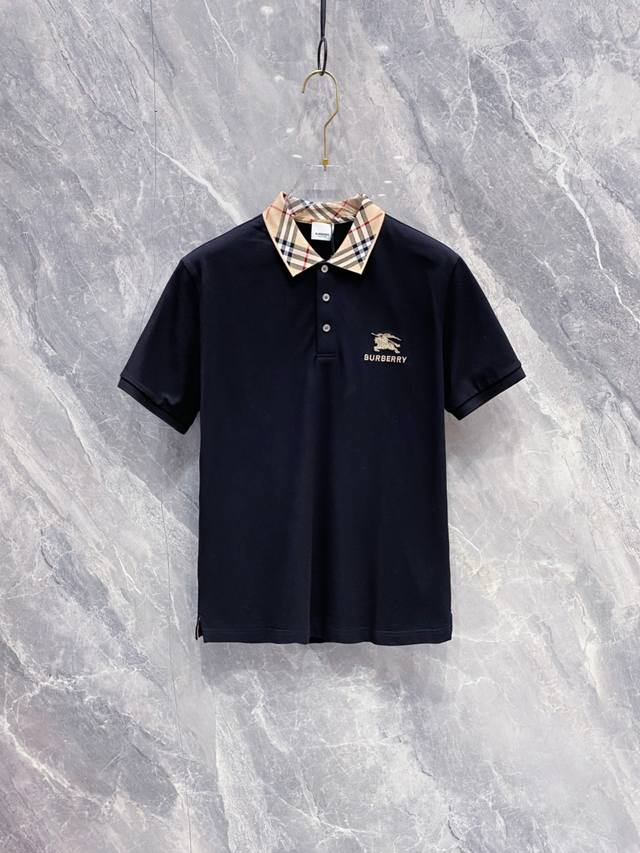 巴宝莉 2026Ss夏季新款 Logo男士翻领polo衫！经典商务男款，高端男装的天花板级别的商务男款！简约时尚大气不失优雅，单穿内搭体面过人，品质控 细节控的