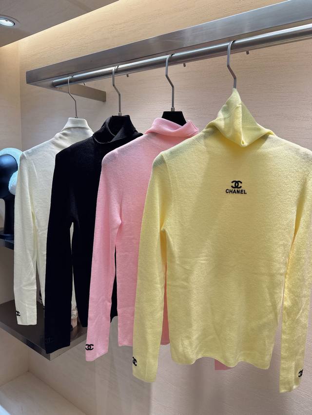 Chane*烫钻Logo超细美丽诺羊毛打底 超级柔软舒适 跑量码数Sml