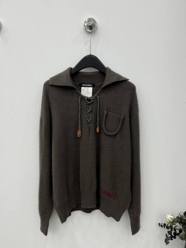 爆款现货 原单品质 Chan*｜25中古系列拉索羊毛毛衣 独家订制纱线 ，质感高级又时髦！1:1订制重工面辅料，增添时尚格调，纯欲系搭配和谐，百搭王炸款 做工品