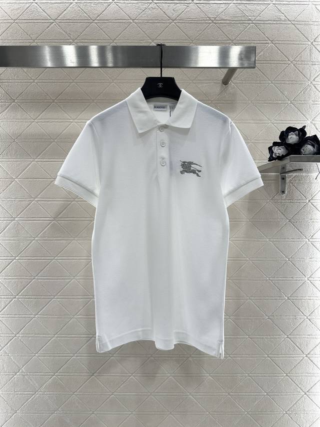 Bbr*2026新品上架 翻领短袖 定制Yb朱地全棉材质，自带空洞，穿搭吸湿透气，品相十足，翻领短袖，配合螺纹包边，上身呈现休闲慵懒的穿搭格调，钮扣半开襟增加穿