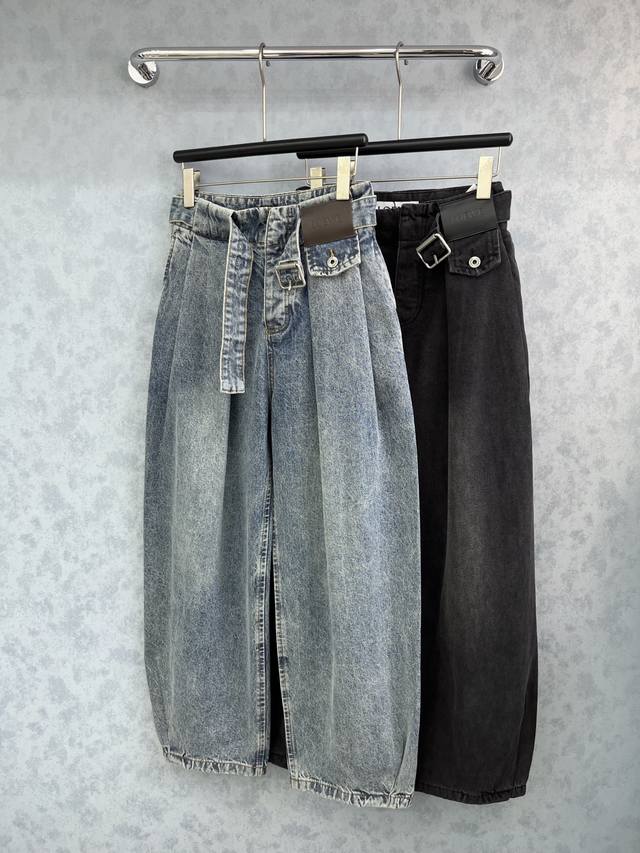 爆款现货 原版订制 Loe*｜25皮牌渐变色灯笼牛仔裤 工艺款 高端设计 进口面料质感挺阔 细腻舒适 洗水色系 低调奢华， 减龄少女时代！白富美必备神器！ 经典