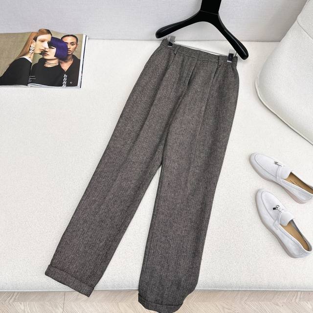 高知感穿搭 Bc 25Ss 秋冬最新款意式优雅高奢一系列单排西装外套+西裤 重磅羊毛混纺人字纹面料 气质优雅Lady气质 上身显瘦又高挑 白富美必备单品高级又时