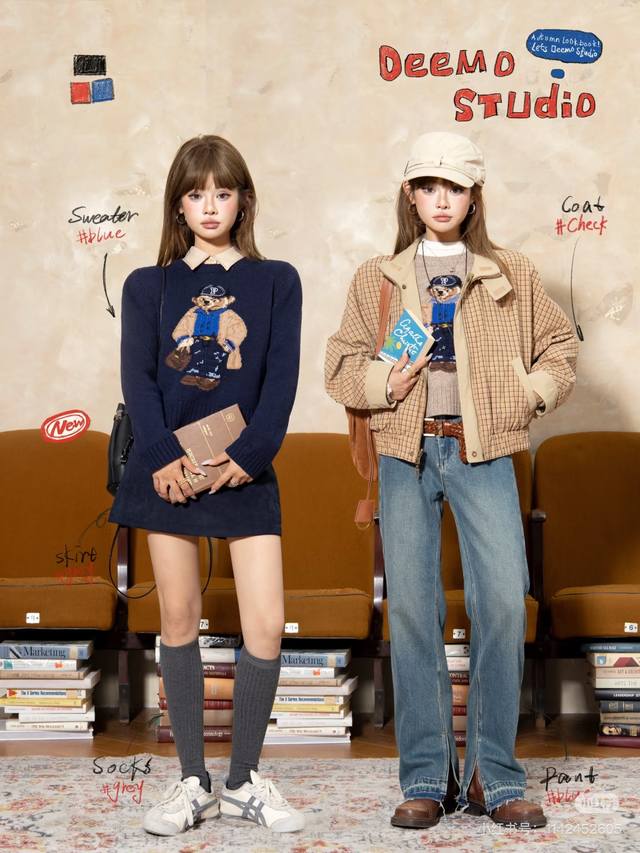 Ralph Laure*拉夫家Rl新款高端定制100%羊毛纱线面料软糯亲肤！p字帽插兜帅气小熊Rl徽标装饰圆领套头长袖羊毛针织衫上衣！蓝色， M码：肩宽39，胸