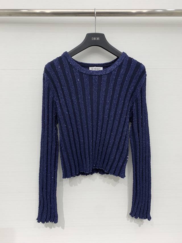 Bc 25秋冬新款 珠片竖纹长袖款 Logo图案修饰点缀 系列款出货 上身高级氛围感 三色Sml