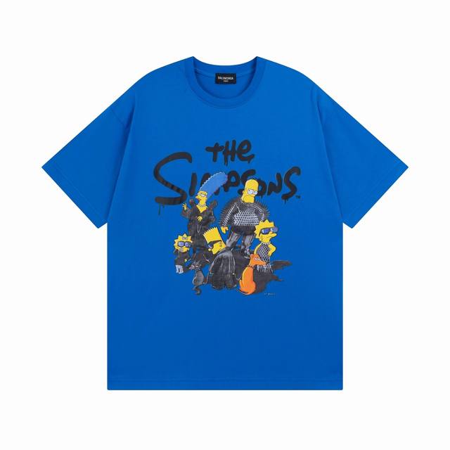 细节图 顶级版本.官网品质 Balenci*Ga 巴黎.联名款Balenci*Ga.X The Simpsons辛普森 联名款短袖T恤 DDD 面料采用巴黎Zp