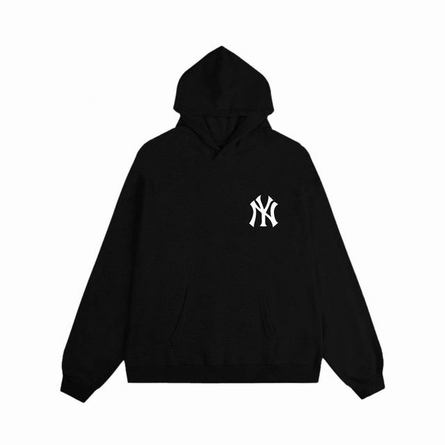 Mlb-Ny 新款老花Logo情侣加绒连帽卫衣 DDD 商品参数： DDD 面料采用重磅500克华棉 质量天花板 摸到手就是沉甸甸的感觉 DDD 衣服双层内里