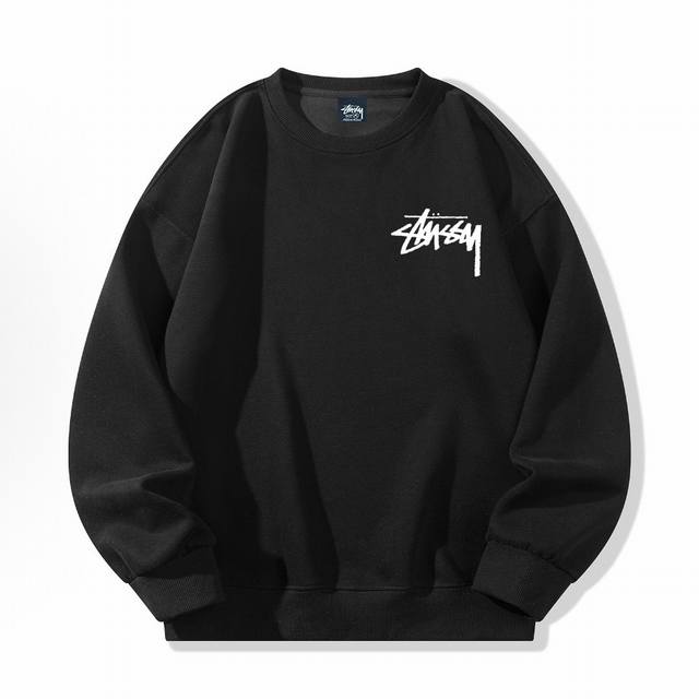 Stussy 斯图西冬季加绒加厚圆领卫衣 DDD 高端冬季加绒卫衣系列 DDD 本款甄选530G银狐绒加厚面料 区别市场便宜货200G低廉单薄品质 软糯亲肤 超