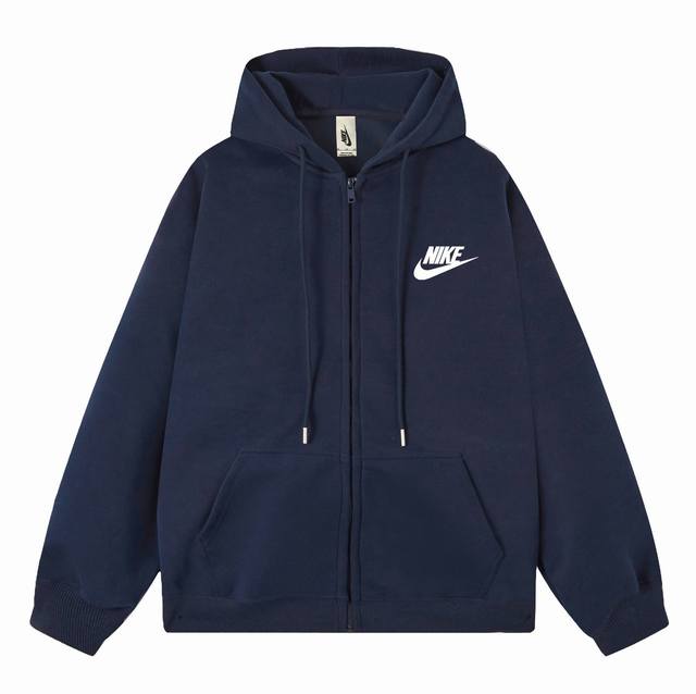 Nike 耐克 加绒加厚连帽开衫拉链卫衣外套 DDD 高端冬季加绒拉链卫衣系列 DDD 甄选530G银狐绒加厚面料 双层大帽檐 区别市场便宜货200G低廉单薄品