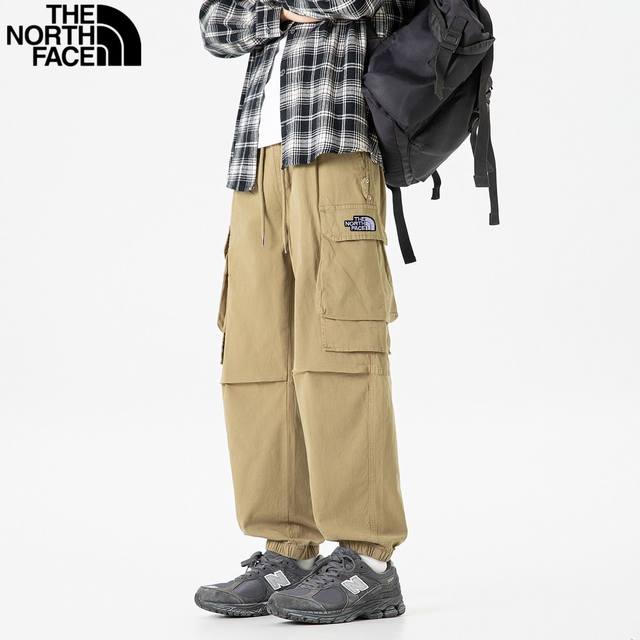 北面The North Face秋季新款，男女同款日系复古多口袋百搭水洗垂感工装裤，男士束脚裤，休闲裤！ DDD 裤子版型宽松 细节完美 水洗工装面料耐磨耐脏