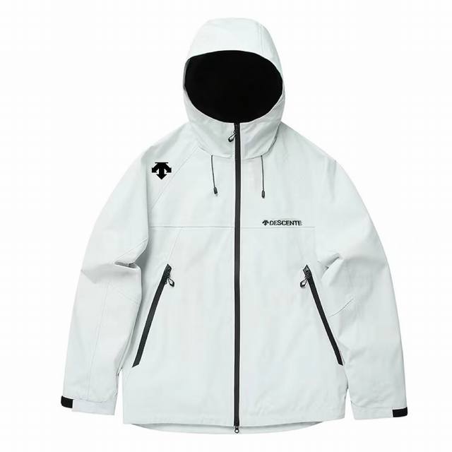 特价 不售后 DDD 迪桑特 Descente 春季无缝无缝拼接的压胶工艺 四处无缝按胶拉链！腰部连帽松紧设计一万防风两位防水高端系列硬壳软壳冲锋衣外套 DDD