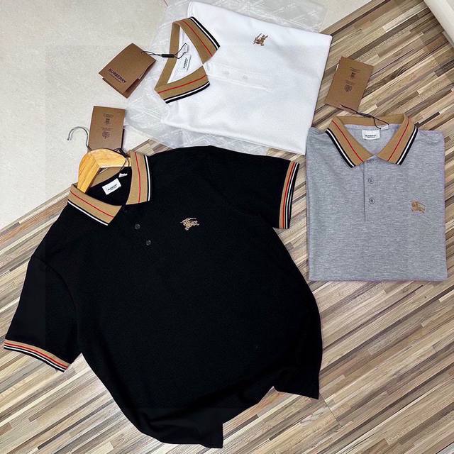 上新 高逼格！无敌版本！巴宝莉Tb战马万针刺绣情侣款男女同款Polo衫青年 有大码 斤轻松驾驭 DDD Burberry巴宝莉2025Ss春夏季管网同步新款英国