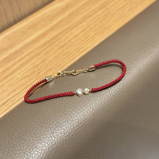 Hefang何方珠宝财源滚滚红绳手链优雅百搭饰品新年礼物，葫芦红绳手链，将葫芦戴腕间福禄马上到，配全套包装 DDD