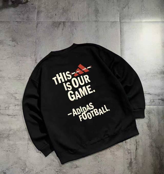 新款上架 银狐绒100 DDD 阿迪系列基础情侣圆领卫衣 DDD 面料采用健康布面料柔软舒适细腻 透气 抗皱 DDD 高清数码直喷印花工艺 颜色清晰 DDD 情