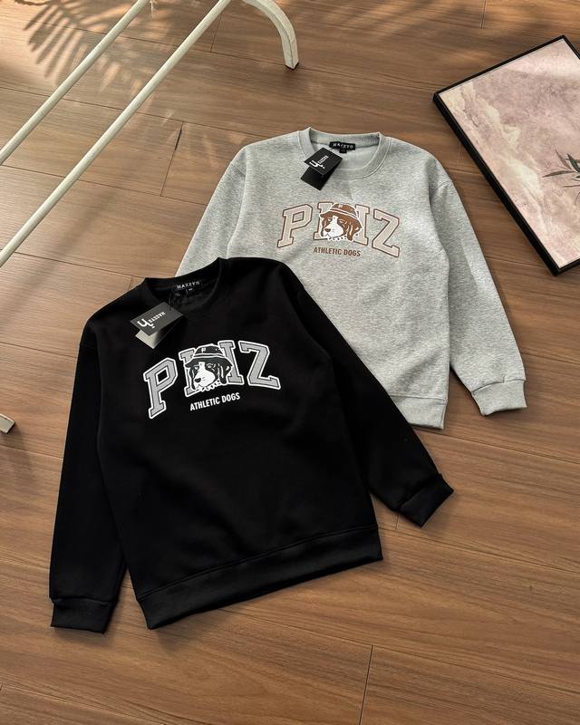 加绒# DDD 哈吉斯秋冬新款圆领加绒卫衣 DDD 高克重纯棉加绒面料，大标印花，无需担心脱落，防风保暖首选内搭卫衣，外穿也非常舒适休闲，上身超赞，面料手感柔软