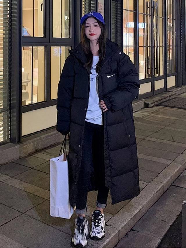 不跑绒不钻绒银色蓄热网 DDD 银色蓄热网 耐克Nike长款大朵绒羽绒服中戏情侣款加厚正宗大朵白鸭绒 DDD 市场最高版本 无需多解释 银色里布 蓬松度1000