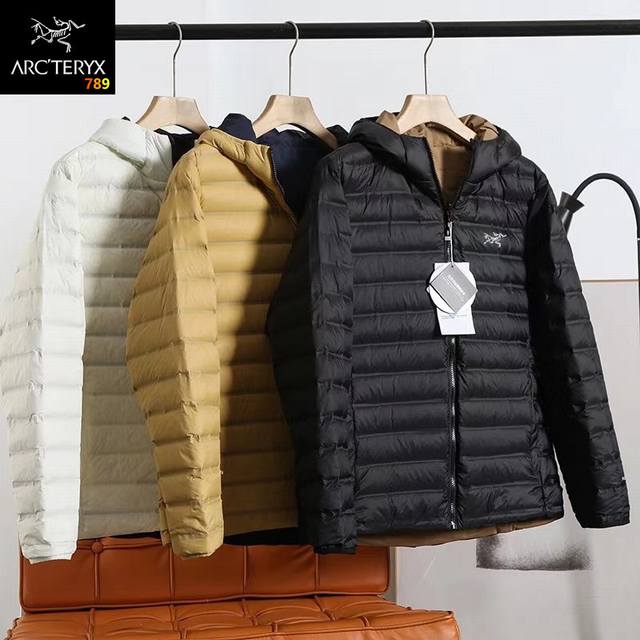 Arcteryx 始祖鸟双面穿情侣轻薄款羽绒服 DDD 新国标90绒、600蓬轻量双面穿白鸭绒羽绒服、两面均可外穿、采用全立体无缝压胶工艺 真正做到A9994不