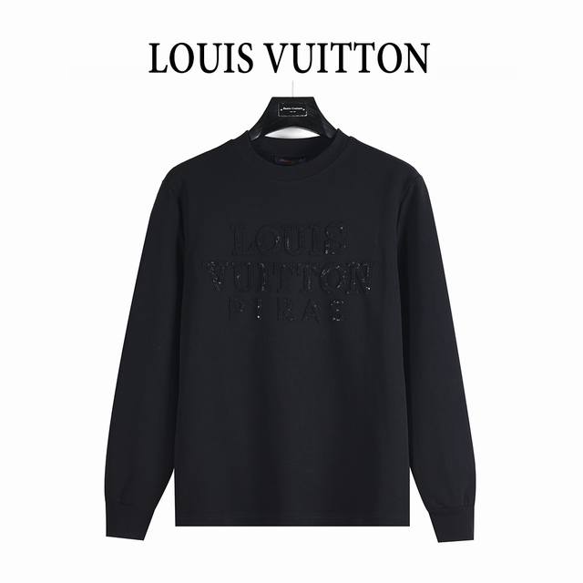 Louis Vuitton 路易威登 25Fw 暗纹编织立体Logo字母刺绣长袖T恤 DDD 购入原版开模打造，全套定制辅料，所有细节完美还原 DDD 定织定染