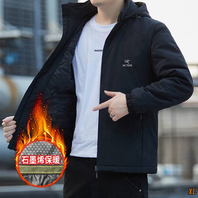 Arc’Teryx始祖鸟 独家实拍上新冬季高品质棉服大码石墨烯加厚防风夹克连帽外套休闲棉衣外套，本季主打，货源充足，放心主推，高端品质，经典设计，做工出色，经典