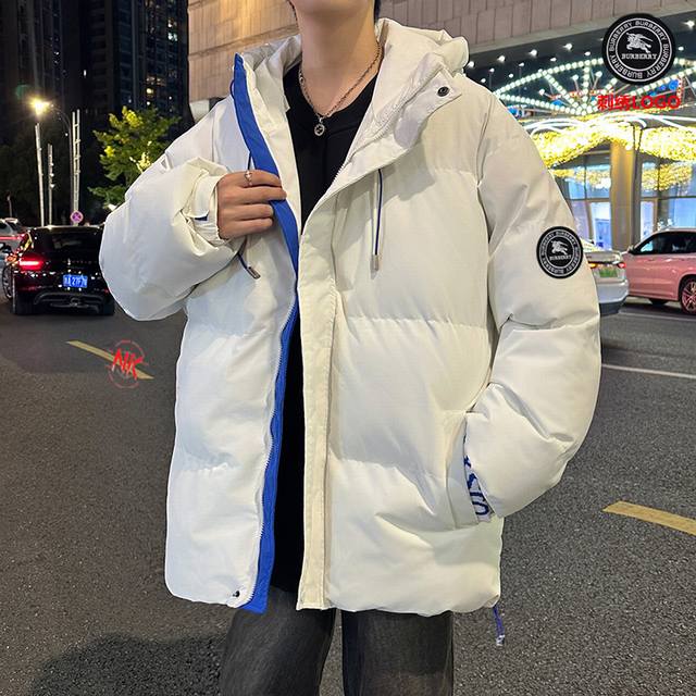刺绣Logo DDD 巴宝莉Burberry系列，男冬装外套冬季立领棉衣男装潮牌情侣装短款棉服 DDD 满满的驾驭感也不必多说了。限定也是必须安利介绍。。 DD