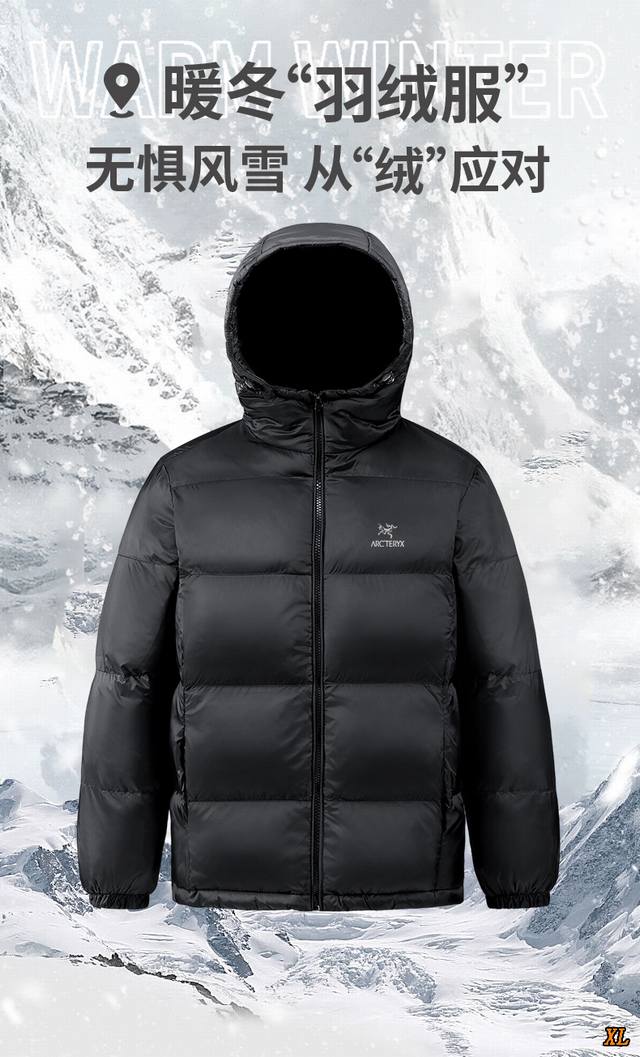 Arc’Teryx始祖鸟 独家实拍上新冬季高品质连帽宽松面包服情侣外套羽绒服羽绒外套，本季主打，货源充足，放心主推，高端品质，经典设计，做工出色，经典百搭，上身