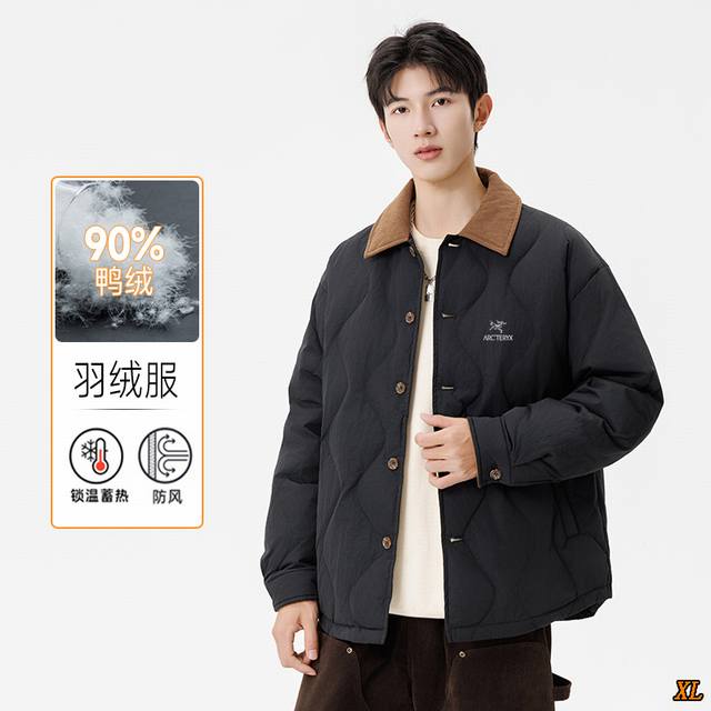 Arc’Teryx始祖鸟 独家实拍上新冬季高品质撞领羽绒外套保暖轻薄夹克情侣羽绒服，本季主打，货源充足，放心主推，高端品质，经典设计，做工出色，经典百搭，上身效