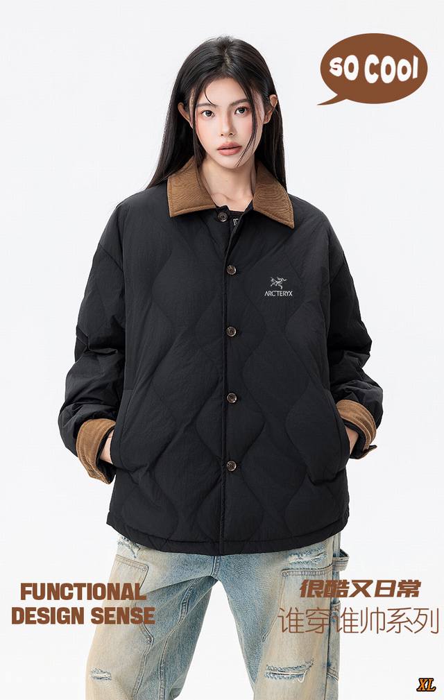 Arc’Teryx始祖鸟 独家实拍上新冬季高品质撞领羽绒外套保暖轻薄夹克情侣羽绒服，本季主打，货源充足，放心主推，高端品质，经典设计，做工出色，经典百搭，上身效