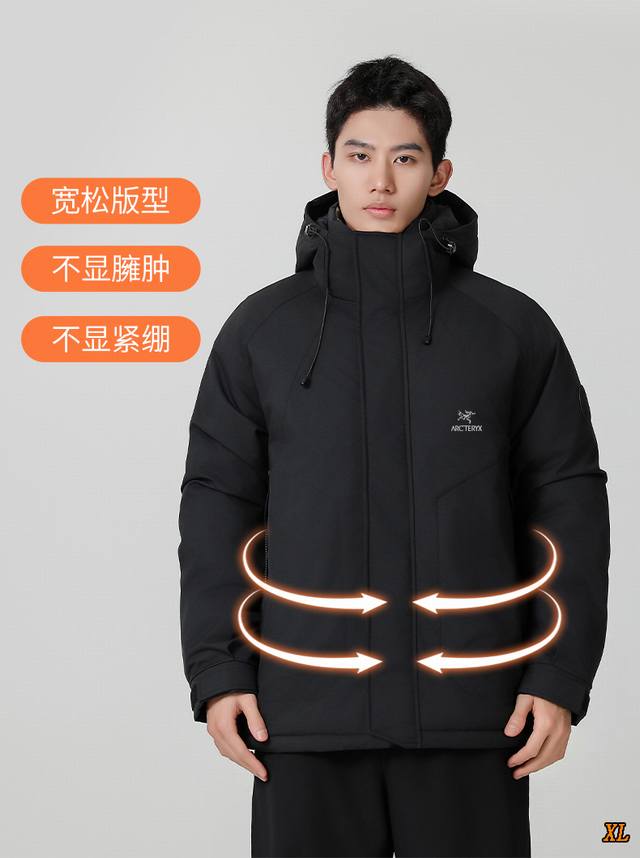 Arc’Teryx始祖鸟 独家实拍上新冬季高品质棉衣情侣款潮牌防风保暖棉衣加厚棉服户外冲锋衣工装棉服，本季主打，货源充足，放心主推，高端品质，经典设计，做工出色