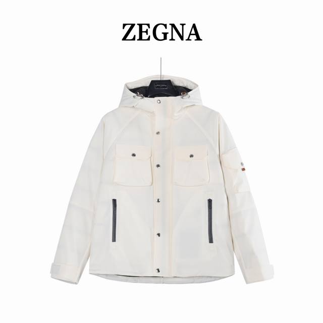 全年有货 年后可以退换放心推 DDD DDD Zegna 杰尼亚 工装连帽羽绒服 DDD 采用新国标90白鸭绒填充，顶级版本，区分市面通货。男女同款全新美学灵感