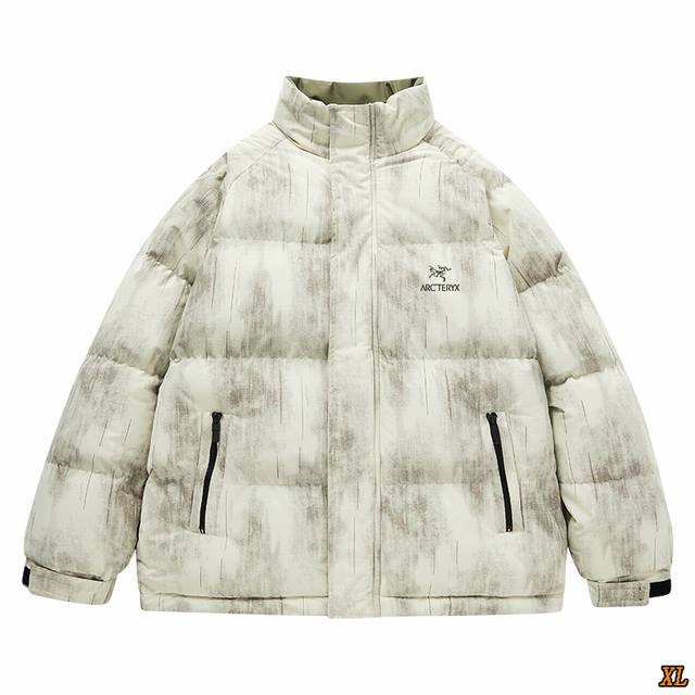 Arc’Teryx始祖鸟 独家实拍上新冬季高品质宽松休闲运动棉衣翻领棉衣扎染保暖加厚休闲羽绒棉服外套潮牌简约外套百搭立领防寒服，本季主打，货源充足，放心主推，高