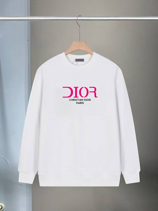 隔天发货 新款上架 Xd-8863 DDD Dior 450克新款压胶圆领卫衣 DDD 高版本 高品质 DDD 时尚个性 百搭潮流 DDD 吊牌 领标 水洗麦