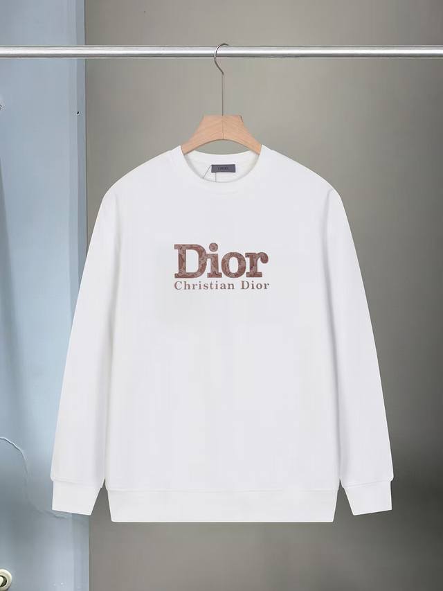 隔天发货 新款上架 Xd-8862 DDD Dior 450克新款压胶圆领卫衣 DDD 高版本 高品质 DDD 时尚个性 百搭潮流 DDD 吊牌 领标 水洗麦