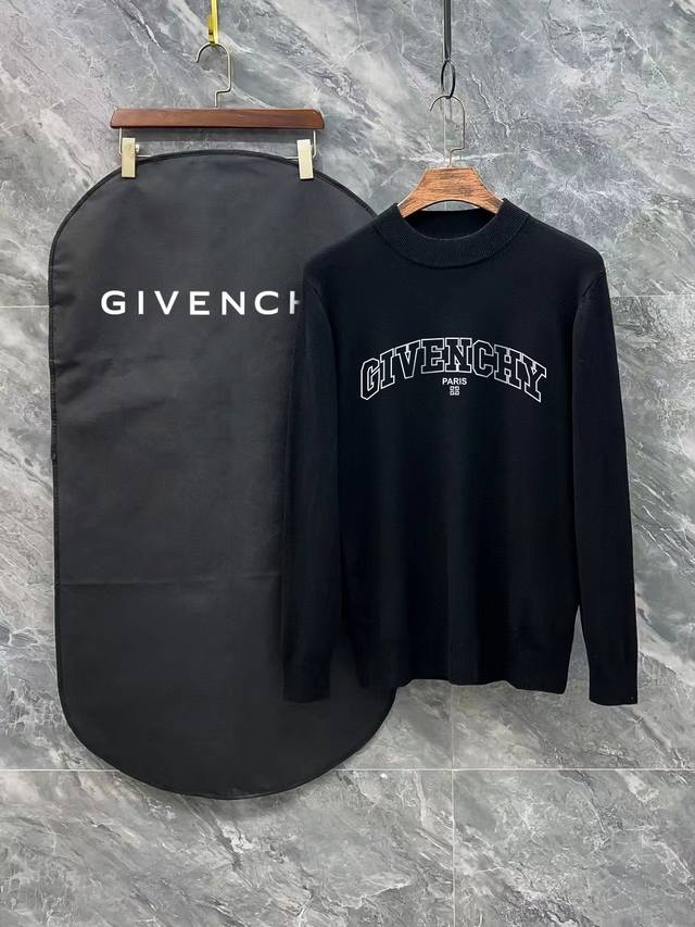 Givenchy 纪梵希 3标齐全 官网同款精美印花Logo半高领毛衣 DDD 精品羊毛混纺毛衫 男女款高端定制臻品系列 隶属品牌高端主线 专利顶级纱线混纺 以