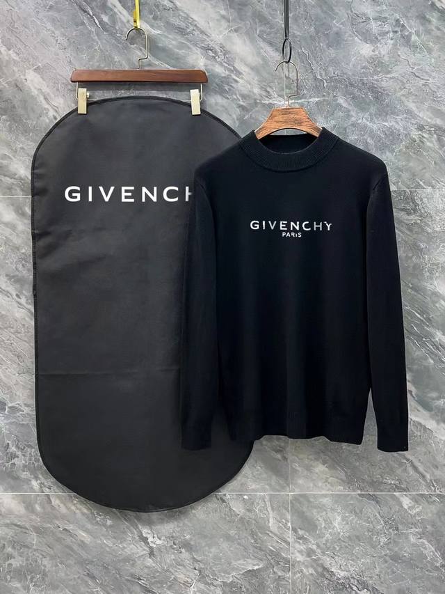 Givenchy 纪梵希 3标齐全 官网同款精美印花Logo半高领毛衣 DDD 精品羊毛混纺毛衫 男女款高端定制臻品系列 隶属品牌高端主线 专利顶级纱线混纺 以