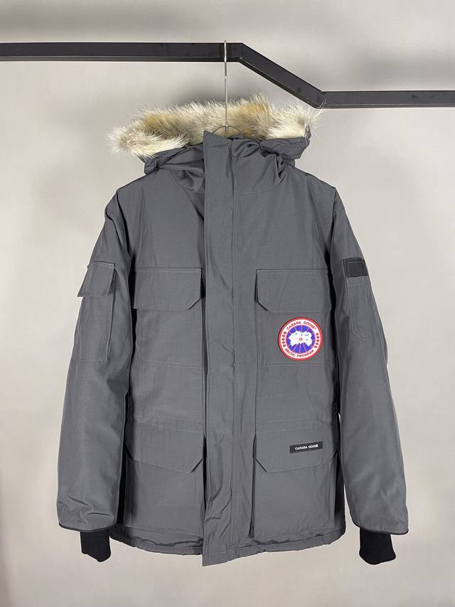 最高版本，正品级别 DDD 加拿大鹅Canada Gooes 24新款08款 情侣款远征款派克大衣经典羽绒服 新款大鹅羽绒服：颜色 石墨灰 DDD 尺码：Xs.